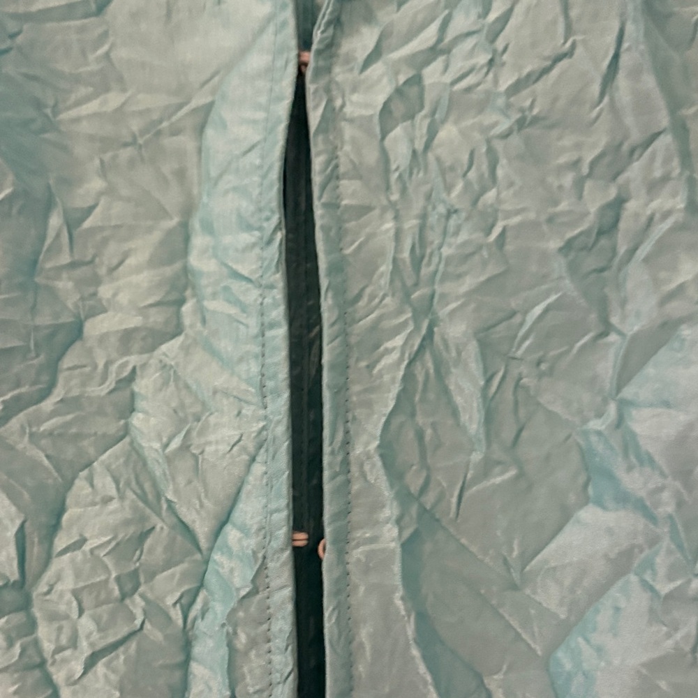 Chico's Turquoise Crinkle-Texture Jacket - Picture 3 of 4